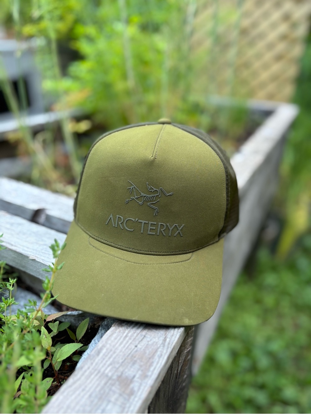 Arc'teryx Olive Green Mesh Back Cap